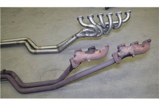 Collettore + tubi raccordo 100% Inox(Guida a sinistra) per BMW E24 628 CSi (M30) 05/'82 - 5/'87
