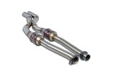 Anteriore con catalizzatore metallico destro - sinistro + "X-Pipe" per BMW E24 635 CSi (M30) Kat. 6/'87 - '89