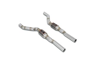 Anteriore con catalizzatore metallico destro + sinistro per BMW E24 Tutti i modelli '82 - '89 (Conversione motore V8 - S62 / M62
