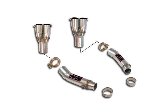 Tubo collegamento "Y-Pipe" destro + sinistro per BMW E32 740iL V8 (M60)  ' 92 - ' 94