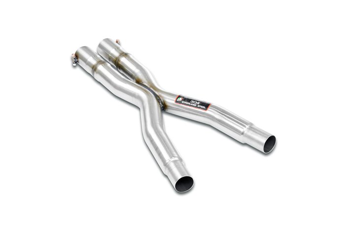 Tubo centrale + "X-Pipe" per BMW E31 850i / 850Ci V12 (Mot. M70 '90 - 10/'94)