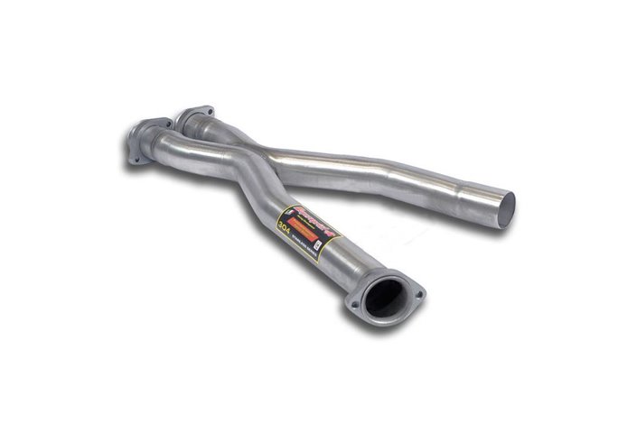 Tubo centrale "X".Sostituisce scarico centrale di serie per BMW E31 850 CSi V12 (S70) '92 - '97