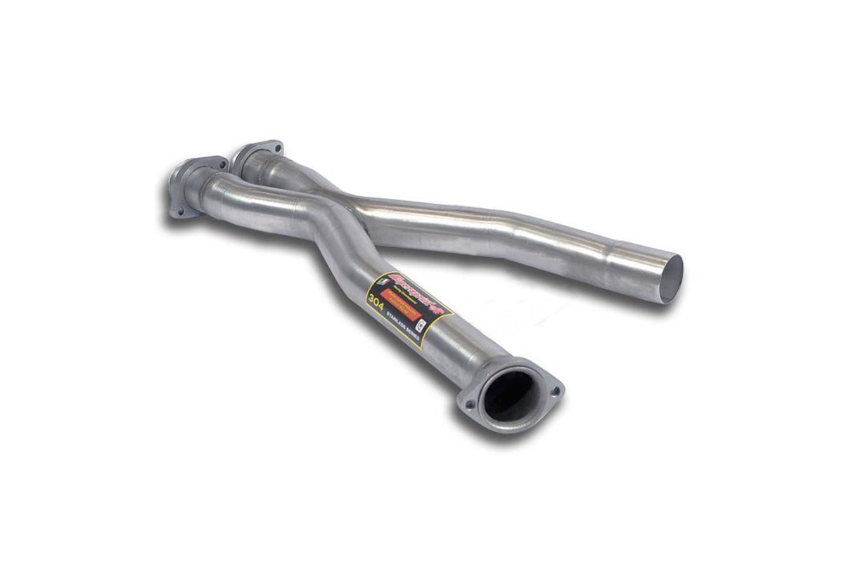 Tubo centrale "X".Sostituisce scarico centrale di serie per BMW E31 850 CSi V12 (S70) '92 - '97