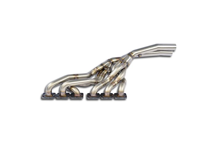 Collettore(Guida a destra)acciaio inox per catalizzatore di serie per BMW Z3 Coupè 2.8i 09/'98 - '00