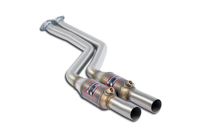 Anteriore con catalizzatore metallico destro + sinistro. per BMW Z3 Coupè 3.0i (M54) '01 - '02