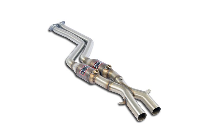 Anteriore con catalizzatore metallico destro + sinistro. per BMW Z3 Coupè 3.0i (U.S.A. - M54) '01 - '02