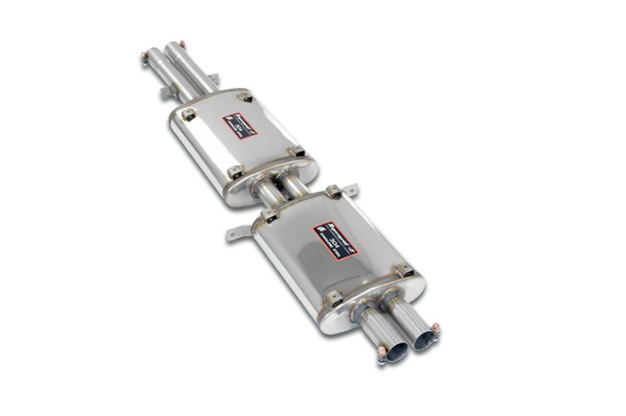 Scarico anteriore + centrale sinistro (2 Silenziatori)  per FERRARI 365 GT 2+2 '67 - '71