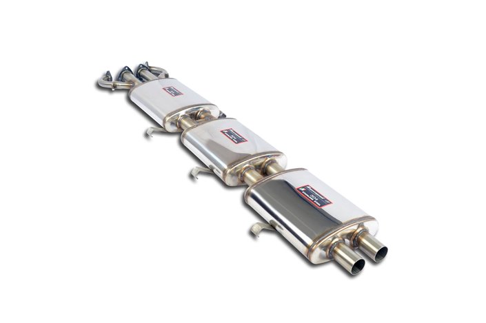 Scarico anteriore + centrale destro (3 Silenziatori)Disponibile su richiesta per FERRARI 400 GT '76 - '79