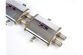Scarico anteriore + centrale sinistro (3 Silenziatori)Disponibile su richiesta per FERRARI 412 '85 - '89
