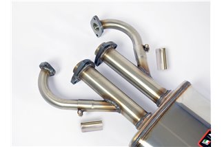 Scarico anteriore + centrale sinistro (3 Silenziatori)Disponibile su richiesta per FERRARI 412 '85 - '89