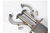 Scarico anteriore + centrale sinistro (3 Silenziatori)Disponibile su richiesta per FERRARI 412 '85 - '89