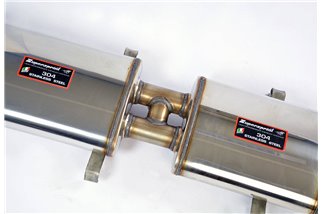 Scarico anteriore + centrale destro (3 Silenziatori)Disponibile su richiesta per FERRARI 412 '85 - '89