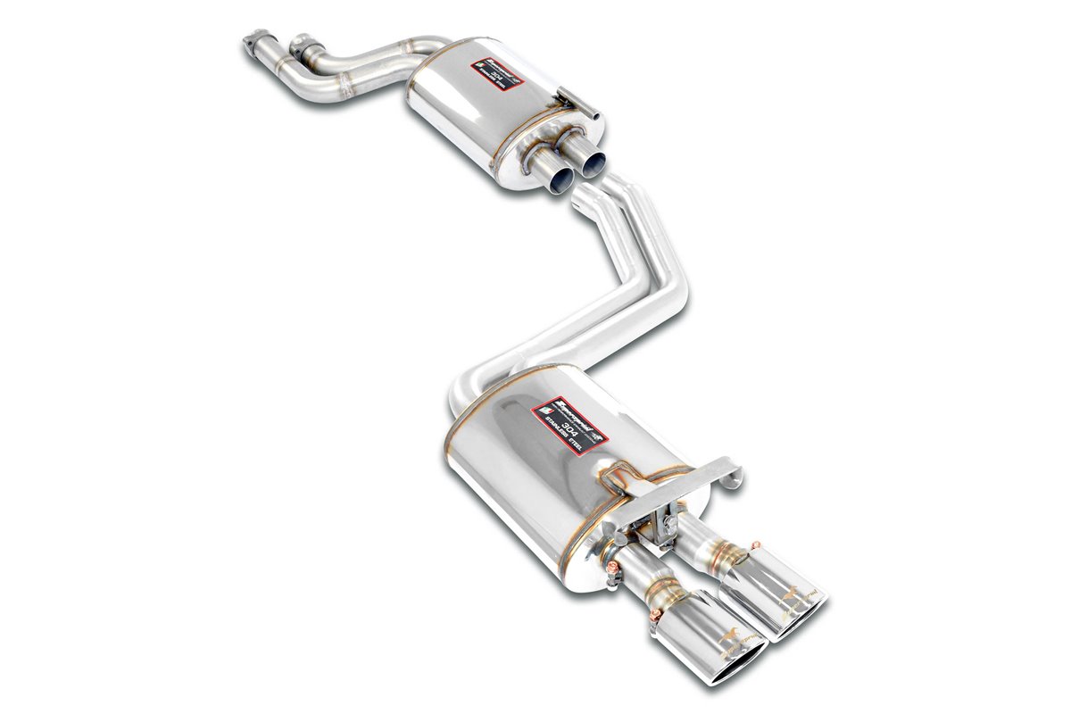 Cat.-Back package - A per MERCEDES 190E 2.6 (166 Hp) '86 - '93 (Dual Pipe)