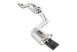 Cat.-Back package - B per MERCEDES 190E 2.6 (166 Hp) '86 - '93 (Dual Pipe)