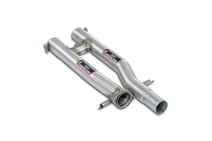 Kit tubi anteriori destro + sinistro(Sostituisce catalizzatori) per MERCEDES W124 400 E V8 (279 Hp) '91 - '93