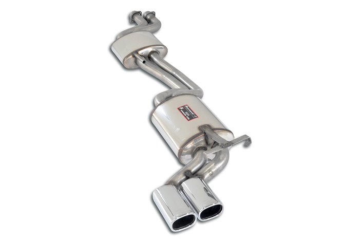 Centrale + posteriore 95x75 "S-Bend" per MERCEDES W124 400 E V8 (279 Hp) '91 - '93