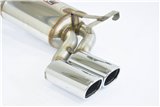 Centrale + posteriore 95x75 "S-Bend" per MERCEDES W124 E 420 V8 (279 Hp) '94 - '95