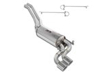 Kit tubi centrali + posteriore, terminali S-Bend 90x70paraurti Standard per MERCEDES W126 SE 380 '86 - '91