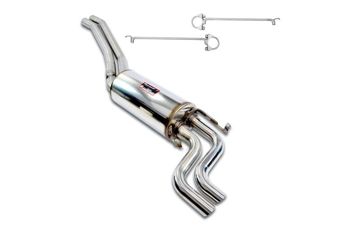 Kit tubi centrali + posteriore, terminali S-Bendparaurti Standard per MERCEDES C126 SEC 380 '80 - '85