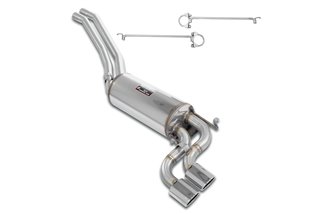 Kit tubi centrali + posteriore, terminali S-Bend 90x70paraurti Standard per MERCEDES C126 SEC 500 '86 - '91