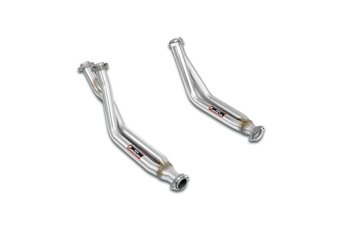 Kit Downpipe Destro - Sinistro(Per collettori di serie - Euro version) per MERCEDES C126 SEC 560 '85 - '91