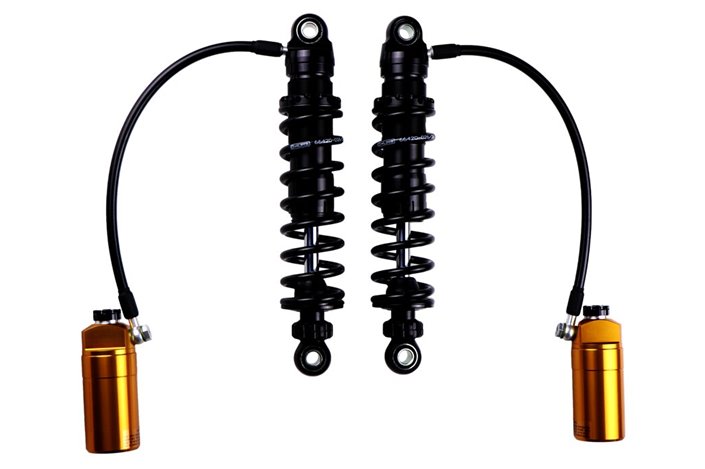 Ammortizzatore ÖHLINS STX 36 Twin HD 778 (310,5 mm, blackline, serbatoio oro) per Harley-Davidson Road King FLHR (FL3) 2017 – 20