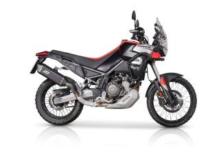 sistema di scarico terminale Tourance Dark in titanio QD Exhaust AAPR0090052 Aprilia Tuareg 660 2022-2024