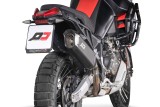 sistema di scarico terminale Tourance Dark in titanio QD Exhaust AAPR0090052 Aprilia Tuareg 660 2022-2024