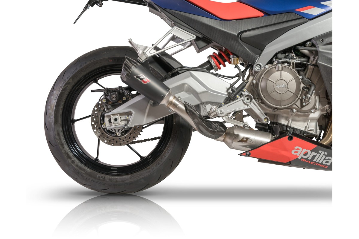 Impianto di Scarico Completo Titanio Gunshot Dark Aprilia Matter RS660 e Tuono 660 QD EXHAUST AAPR0080029