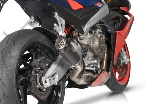 Impianto di Scarico Completo Titanio Gunshot Dark Aprilia Matter RS660 e Tuono 660 QD EXHAUST AAPR0080029