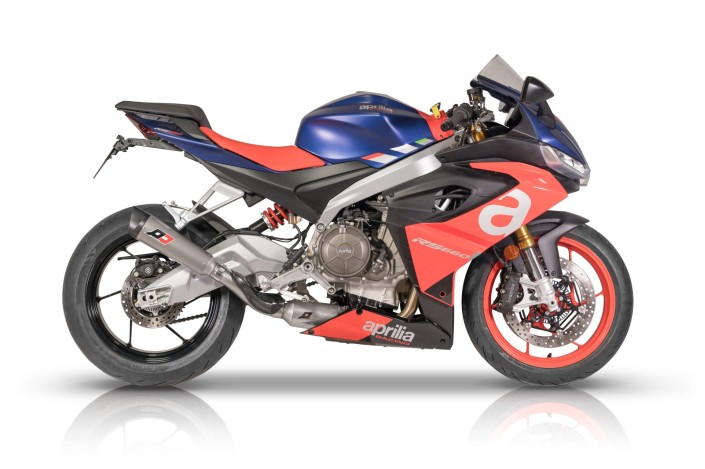 QD Exhaust titanium Tri-Cone AAPR0080011 Aprilia RS 660 eTuono 660 complete exhaust system