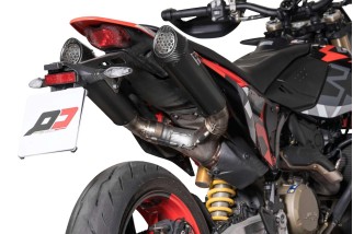 Échappement Dark Matter Tri Cone Double Silencieux QD Exhaust ADUC0670060 Ducati Hypermotard 698