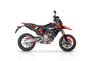Dark Matter Tri Cone Doppelschalldämpfer Auspuff QD Exhaust ADUC0670060 Ducati Hypermotard 698