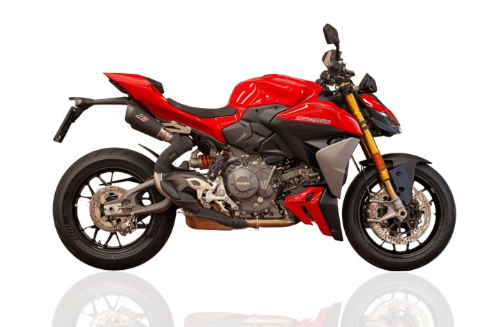 GUNSHOT DARK MATTER QD Exhaust ADUC0690029 Ducati Streetfighter v2 2025 Doppelschalldämpfer-Auspuff