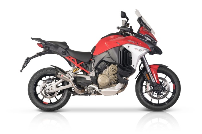 sistema di scarico Gunshot Titanium Carbon + Decatalizzatore QD Exhaust ADUC060ESK01 Ducati MULTISTRADA V4s 2022-24
