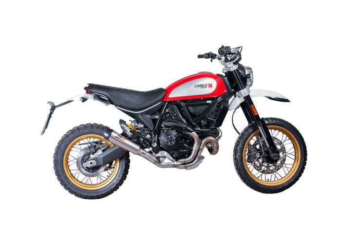 sistema di scarico Titanium Tri-Cone QD Exhaust ADUC0510011 Ducati Scrambler 800 Desert Sled 2017