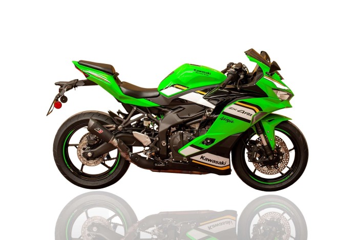 sistema di scarico terminale GUNSHOT DARK MATTER QD Exhaust AKAW0250029 KAWASAKI ZX4RR 2024-2025