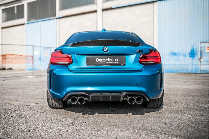 Impianto di scarico in inox 309 con cat. 200 celle Capristo 02BM09903029 per BMW M2 Competition