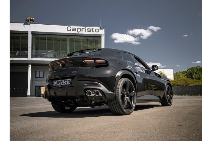 impianto di scarico X-Pipe in acciaio inox con valvole Capristo 02FE14403006 per Ferrari Purosangue