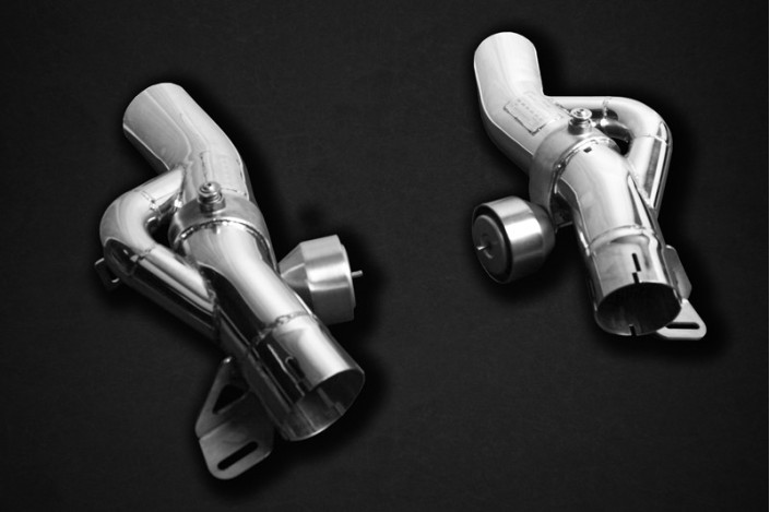 Ligne d'échappement sans silencieux avec valves Capristo 02FE08703020B pour Ferrari 488 Pista