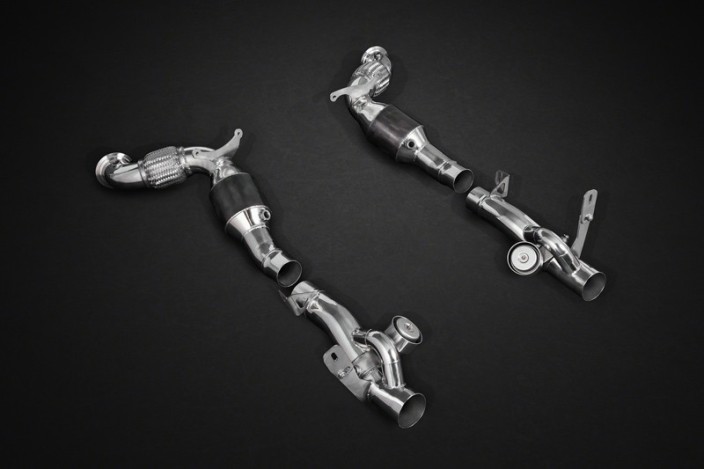 Impianto di scarico non silenziato e dotato di valvole Capristo 02FE08703005B per Ferrari 488 Gtb Gts