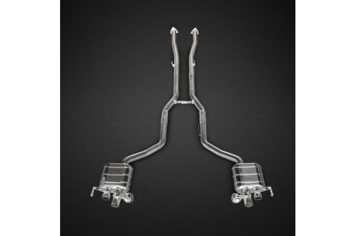 sistema di scarico completo in acciaio inox con valvola capristo 02BE03503001CES3 Bentley Continental GT (2G) V8/S 2012-2018