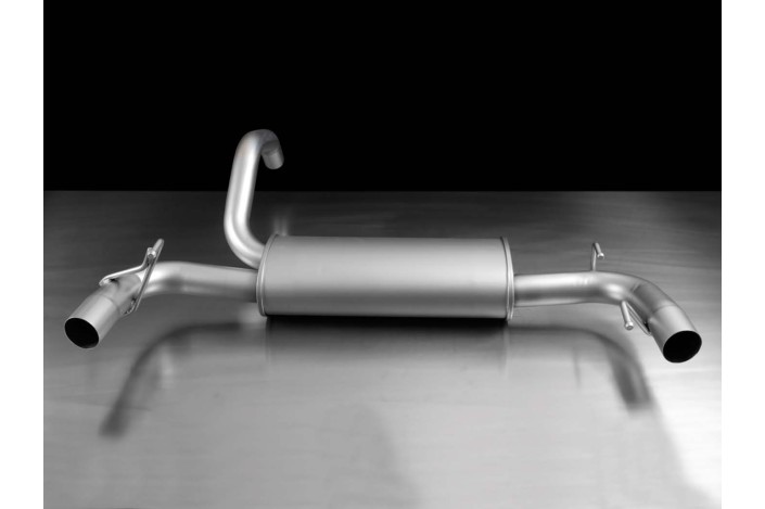 impianto di scarico sportivo centrato in acciaio inox Remus 182510 0500 Fiat Abarth 500 Esseesse Type 312 2007-13