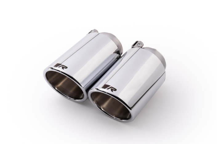 set di terminali di scarico L/R in acciaio inox cromato 102mm Remus 0026 70SR