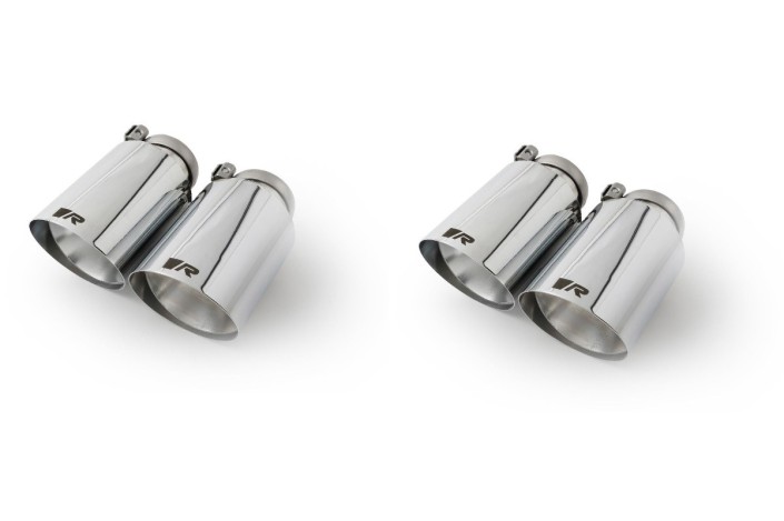 set di tubi di scarico L/R in acciaio inox cromati Remus 0046 70SGR