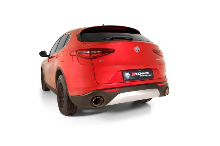 sistema di Scarico cat-back RACING Remus 026117 1500- Alfa Romeo Stelvio Q4 Typ(e) 949, AWD 206Kw dal 2018