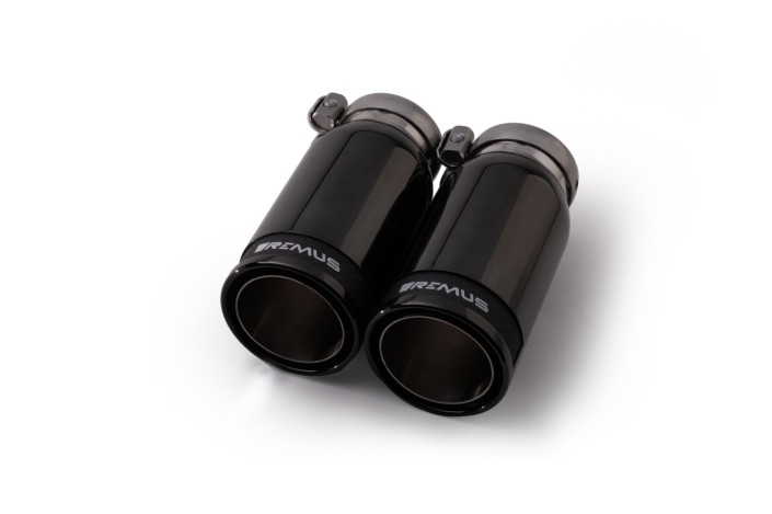 Set di terminali di scarico Street Race Black Chrome 84mm Remus 0026 83CBR