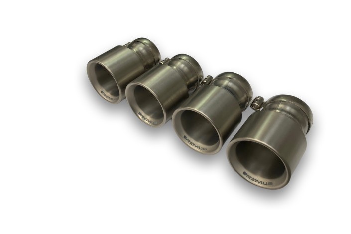 Set di terminali in titanio 100mm Remus 0048 70TI