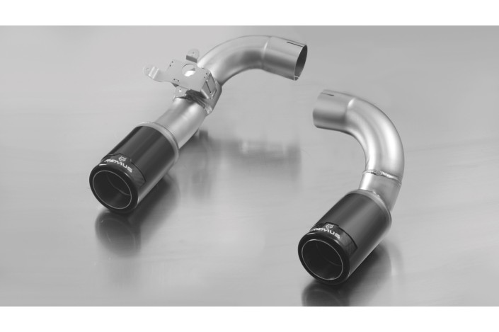 Set di terminali L/R Street Race Ø 84 mm neri cromati Remus 086512 1683CB