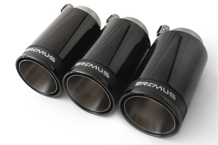 Set di terminali di scarico Street Race Black Chrome 90mm Remus 0036 98CBR